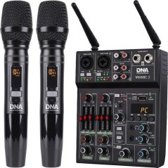 DNA DNA MIXMIC 2 mikser audio USB Bluetooth + mikrofony bezprzewodowe Sada