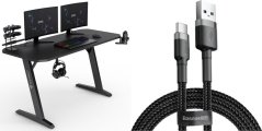 SENSE7 gamingowe Nomad Basic 140x60 cm + kabel usb