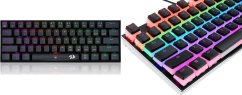 Redragon Redragon K630 DragonBorn Outemu Red (RED-K630RGB) + A130 PBT Doubleshot Keycaps (A130Black)