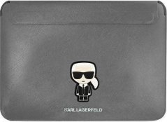 Karl Lagerfeld Karl Lagerfeld Sleeve KLCS14PISFG 13/14" strieborný/siver Saffiano Ikonik Karl