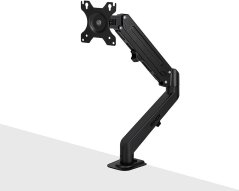 Lindy Desktop-Ramię gazowe do montażu pojedynczego - čierne