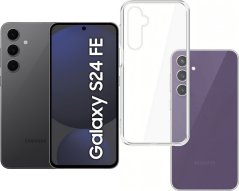 Samsung Galaxy S24 FE 5G 8/128GB Grafitový (SM-S721BZKDEUE) + Etui Clear Case