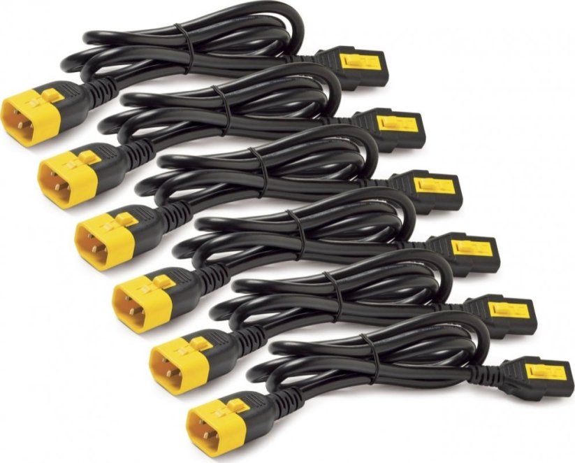 APC APC Power Cord Kit (6 ks), Locking, C13 to C14, 0.6m