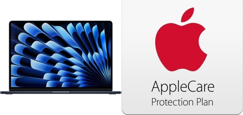 Apple MacBook Air 15 M4 / 16 GB / 512 GB / Mac OS / 10R GPU (MW1M3ZE/A) + AppleCare Protection Plan for 15-inch MacBook Air (M4)