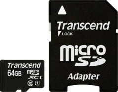 Transcend MicroSDXC 64 GB Class 10 UHS-I  (TS64GUSDXC10)