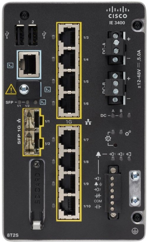 Cisco Cisco Catalyst IE3400 Zarządzany L2 Gigabit Ethernet (10/100/1000) Čierny