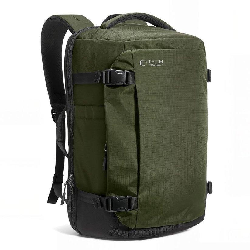 Triton TECH-PROTECT DEFENDER S70 RYANAIR & WIZZAIR travel Notebook cabin backpack 24L 40x30x20 military green (5906302324576)