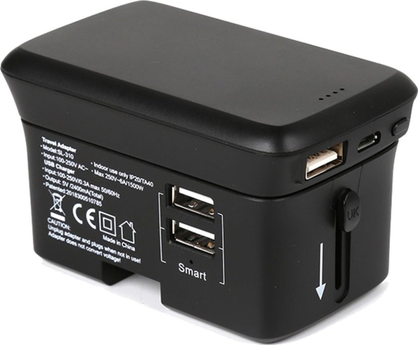 Realpower TravelCharge-4k Čierny (308847)