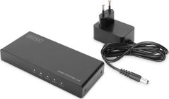 Digitus Rozdzielacz (Splitter) DIGITUS HDMI 4-portowy 4K 60Hz UHD 3D HDR HDCP 2.2 audio downscaling