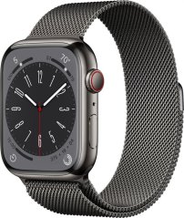Apple Watch 8 GPS + Cellular 45mm Graphite Stainless Steel Grafitový  (MNKX3WB/A)