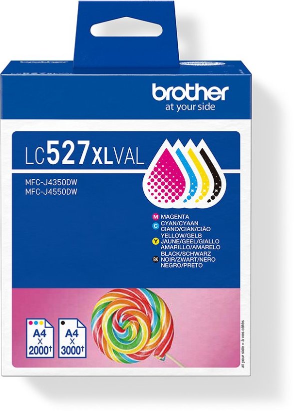 Brother LC-527XLVAL Tonere 4 ks originálne XL Čierny,C,M,Y