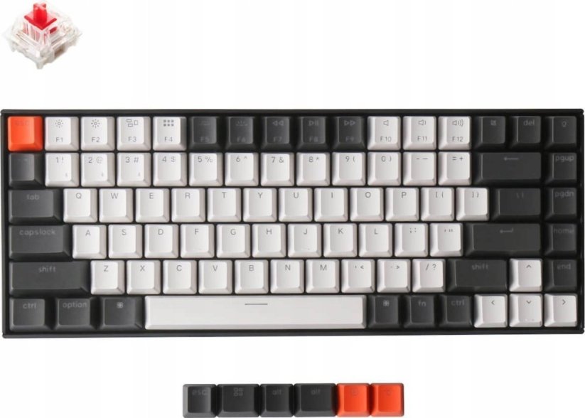Keychron Keychron - K2 (Hot-swappable) Wireless Mechanical Keyboard v2 RGB Red