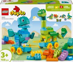 LEGO Duplo 3 v 1 Dinosaury na kolieskach (10451)