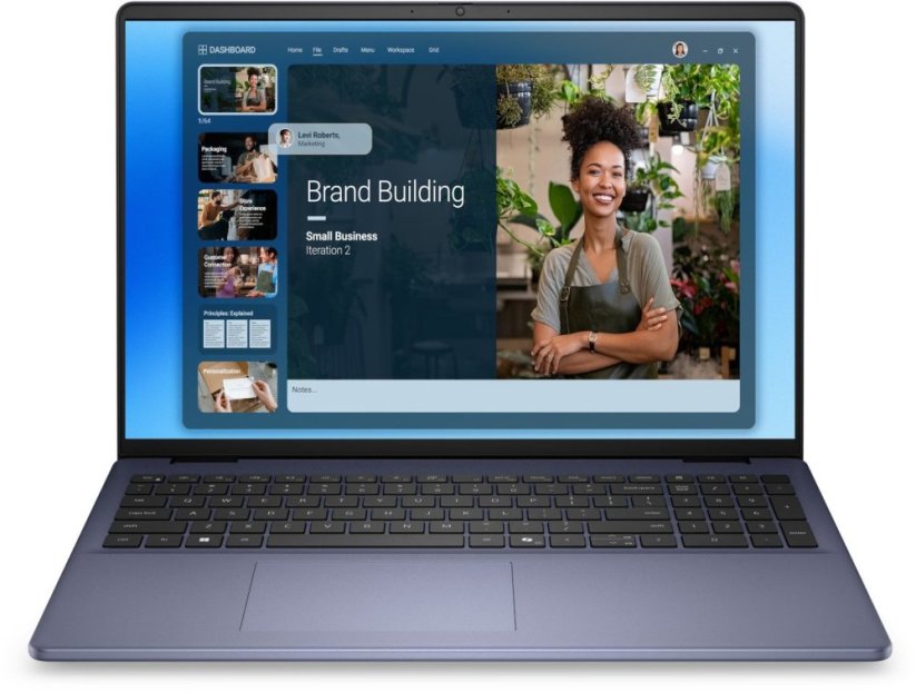 Dell Notebook Dell 16 DC16251 W11P C5 120U/16GB/512GB/16.0 FHD+/Int/FgrPr/WLAN + BT/Backlit Kb/4 Cell/3YPS Midnight Blue