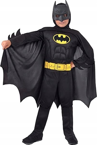 Batman BATMAN Strój karnawałowy 5-7 rokov, kostium
