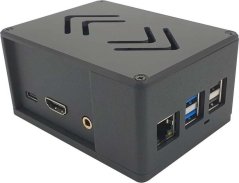 Allnet Radxa Rock 3A - professionelles Aluminium Gehäuse ecoPI PRO HP, schwarz
