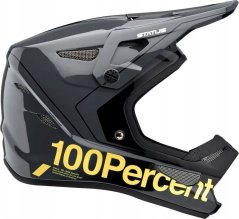 100% Prilba na celú tvár juniorski 100% STATUS DH/BMX Helmet Carby Charcoal roz. L (51-52 cm) (NEW)