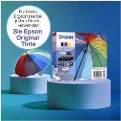 Epson 406XL Multipack - 4-pak - XL - Čierny, Žltý, Cyan, Magenta - original - blister - Wkład atramentowy - do WorkForce Pro WF-4930 (C13T17H64010)
