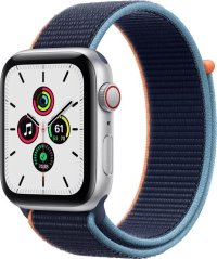 Apple Watch SE GPS + Cellular 44mm Silver Alu Navy Modrý  (MYEW2WB/A)