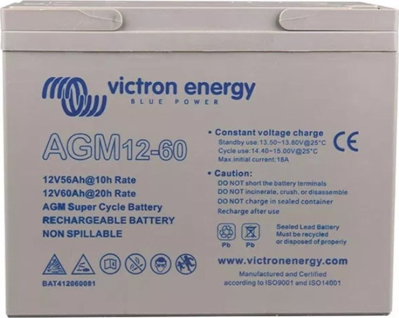 Victron Energy akumulátor ołowiowy Victron Energy Deep Cycle, AGM, 12 V, 60 Ah (BAT412550084)