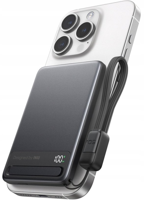 INIU MagPro Slim 5000 mAh Čierny (MO-IU-P002)