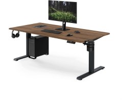 Jan Nowak Elektryczne z regulacją wysokości ergonomiczne Antracitovýowe/orech,1600x800 mm: ARIA (5907367517552)