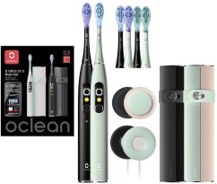 Oclean Oclean X Ultra 20 S Duo Set electric toothbrushes for two, black and green