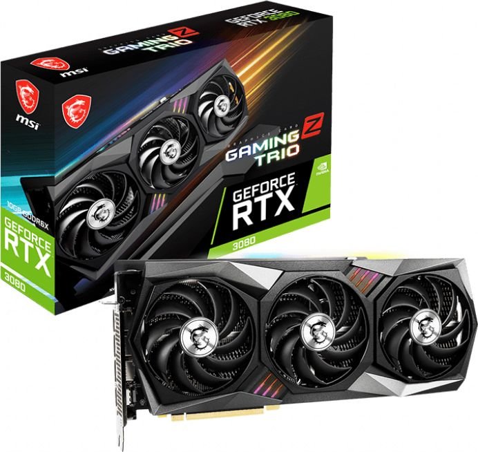 MSI GeForce RTX 3080 Gaming Z Trio 10GB GDDR6 (RTX 3080 GAMING Z TRIO 10G LHR)