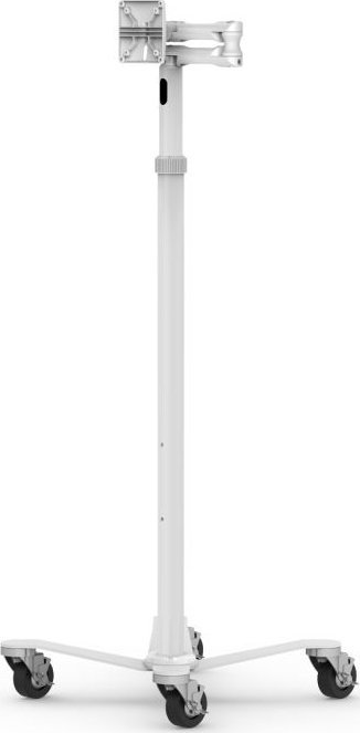 Maclocks Compulocks Rise Freedom Extended - VESA Articurokoving Arm Rolling Cart - White