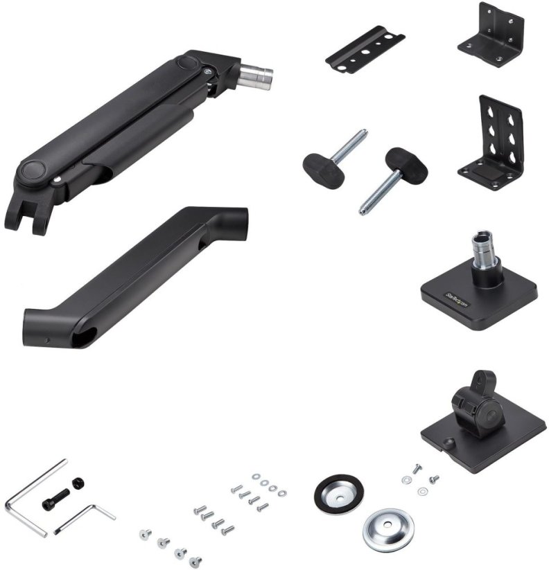 NoName StarTech.com Monitor Desk Mount For 49" Ultrawide Curved Screen, Max 44lb - Sada montażowy (ramię sprężynowe, ramię obrotowe, podstawa, držiak VESA, montaż C-klemowy 10-80 mm, montaż Tullen 10 - 35 mm) - regulowane ramię z mechaniczną sprężyną - do wyśw