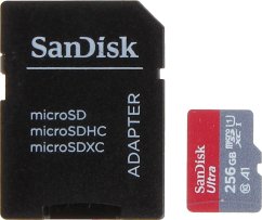 SanDisk Ultra MicroSDXC 256 GB Class 10 UHS-I/U1 A1  (SD-MICRO-10/256-SAND)