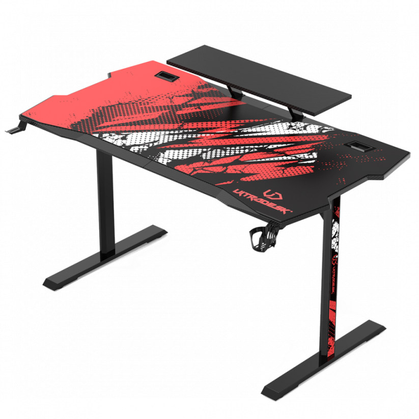 Ultradesk Atomic čierne 139 cmx74 cm