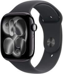 Apple Watch 11 GPS + Cellular 42mm Jet Black Alu Sport Band M/L Čierny (MF854MP/A)