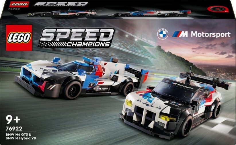 LEGO Speed champions Samochody wyścigowe BMW M4 GT3 & BMW M Hybrid V8 4ks (76922)
