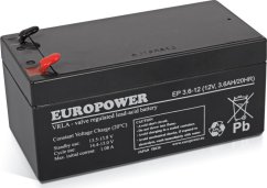 Europower akumulátor 12V 3.6Ah AGM Europower EP3.6-12