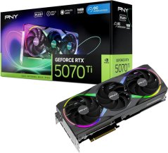 PNY GeForce RTX 5070 Ti EPIC-X RGB Overclocked Triple Fan Plus 16GB GDDR7 DLSS4 (VCG5071T16TFXXPB1-O)