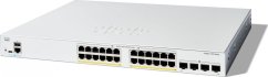 Cisco Cisco Catalyst 1300-24FP-4G - Switch - L3 - managed - 24 x 10/100/1000 (PoE+) + 4 x Gigabit SFP - an Rack montierbar - PoE+ (370 W)