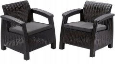 Keter Garden chairs Corfu Duo Set peleki 8711245158778