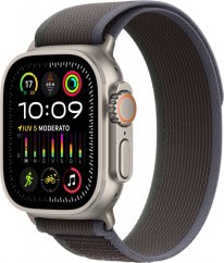 Apple Watch Ultra 2 GPS + Cellular, 49mm Titanium Case with Blue/Black Trail Loop - S/M