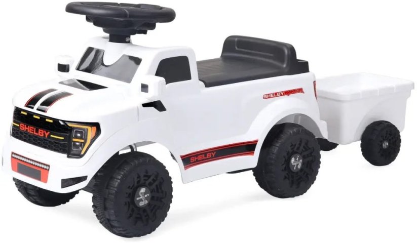 Jamara Rutscher Shelby Ford F-150 Raptor s prívesom Biely