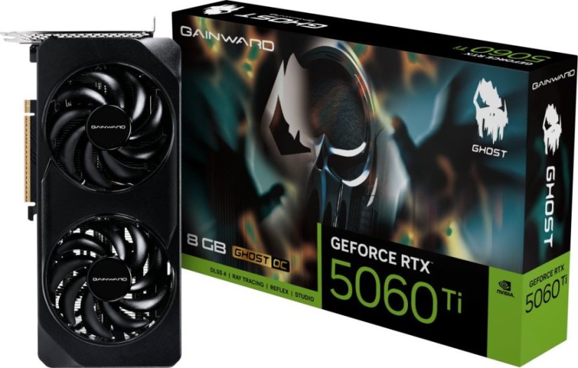 Gainward GeForce RTX 5060 Ti Ghost OC 8GB GDDR7 DLSS4 (NE7506TT19P1-GB2062B)