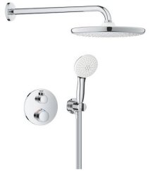 Grohe Podtynkowy termostatyczny system prysznicowy Grohtherm Tempesta 250 głowica sprcha, bez elementu podtynkowego (35604000 zamawiany oddzielnie), chróm (1039960000)