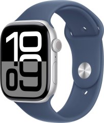 Apple Watch 10 GPS + Cellular 42mm Silver Alu S/M Modrý  (MWX33ET/A)
