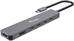 Equip Adapter USB-C->HDMI/USB-C/USB-A (133500)