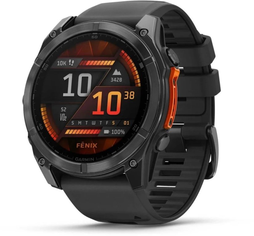 Garmin fenix 8 51 mm AMOLED - Slate Gray / Black Silicone Band (010-02905-00)