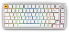 Glorious GMMK Pro mechaniczna klawiatura, 75% - Pre-built, ISO UK-Layout - Biela (GLO-GMMK-P75-FOX-ISO-W-UK)