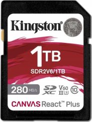 Kingston Canvas React Plus SDXC 1 TB Class 10 UHS-II/U3 V60 (SDR2V6/1TB)