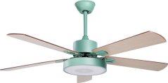 Beliani ventilátor sufitowy Zelený z svetlým drewnem HOBBLE Lumarko!