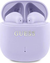 Guess Bluetooth headphones GUTWSJ14ESGU TWS + docking station purple/purple Printed Classic Logo