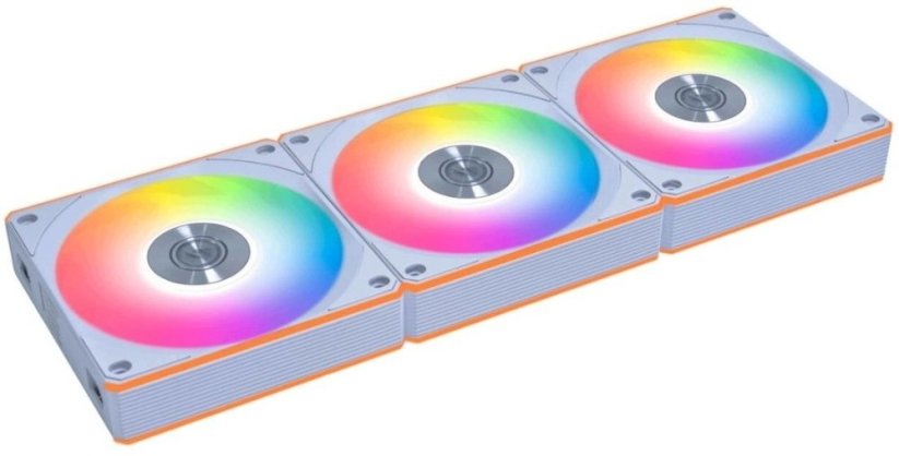 Lian Li UNI FAN CL FLEX Wireless ventilátor PWM, ARGB - Reverse Blade, 120mm, Biely, Sada 3 sztuk z kontrolerem (G9F.12RCL1F3W.00)